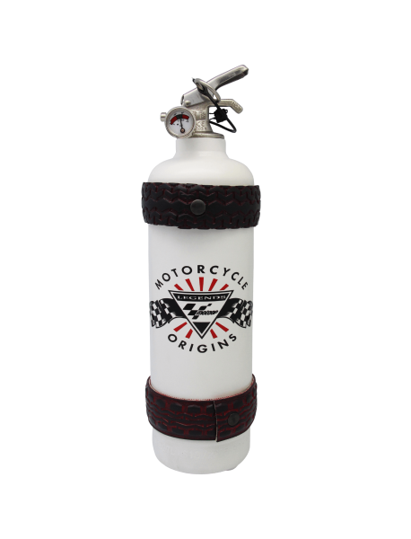 Extincteur design Moto GP Origins blanc