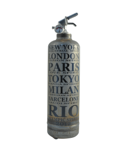 Fire extinguisher design Spirit Cities vintage