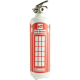 Fire extinguisher design London white red