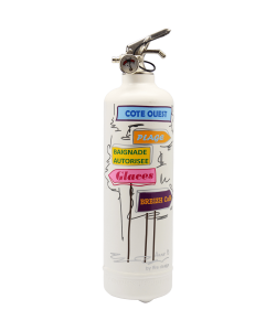 Fire extinguisher design POP LOLLI Signalisation white