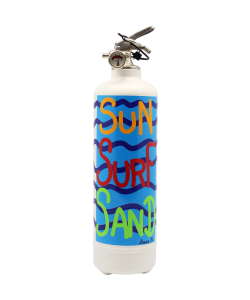 Fire extinguisher design POP LOLLI Sun Surf Sand