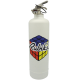 Estintore design Logo Rubiks bianco