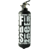 Estintore Fire design nero bianco