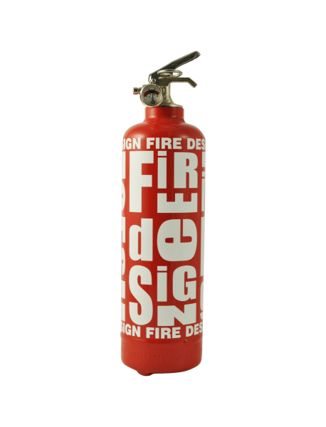 Extinguisher Fire design red white