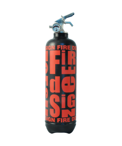 Extinguisher Fire design black red