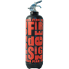 Estintore Fire design nero rosso