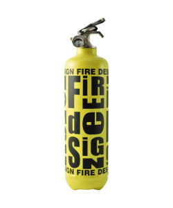 Extinguisher Fire design yellow black