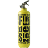 Estintore Fire design giallo nero