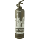 Fire extinguisher vintage States raw white