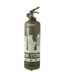 Fire extinguisher vintage States raw white