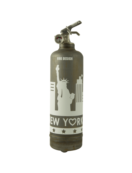 Fire extinguisher vintage States raw white