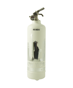 Fire extinguisher design white mirror