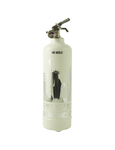 Fire extinguisher design white mirror