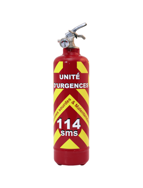 Estintore emergenze 114 rosso