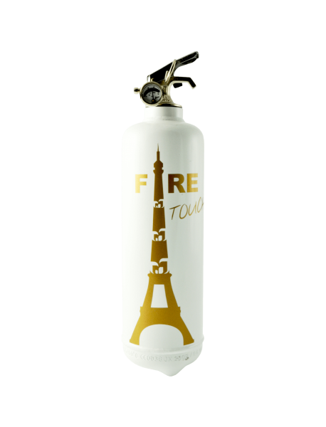 Fire extinguisher design Touch white gold