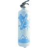 Estintore design Snowboard bianco