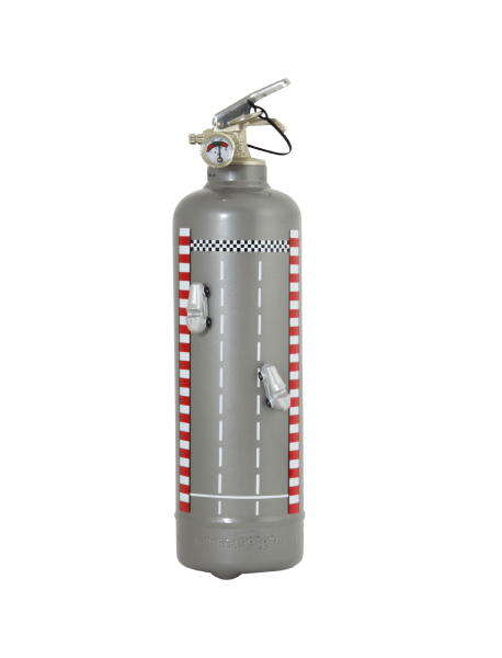 Extincteur auto race gris