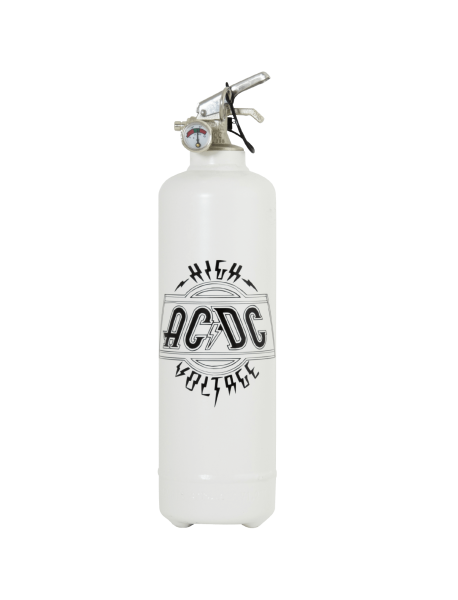 Fire extinguisher design ACDC Logo High Voltage