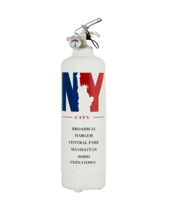 Fire extinguisher design City NBY white