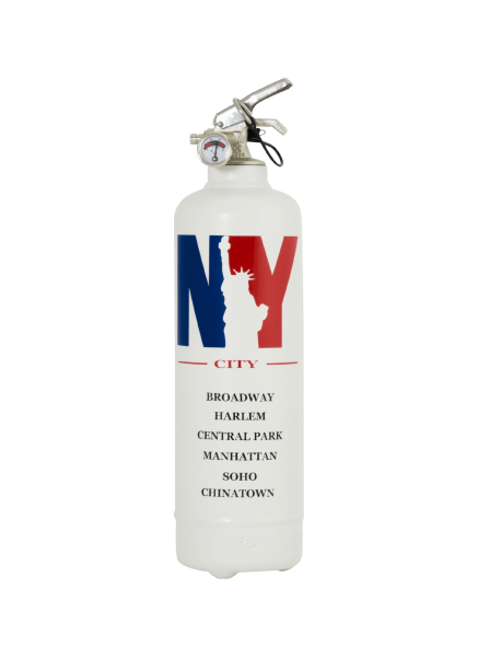 Fire extinguisher design City NBY white