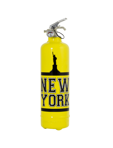 Estintore design NY Statue giallo