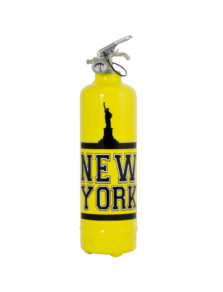 Extincteur design NY Statue jaune