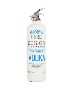 Fire extinguisher design Vodka white