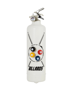 Fire extinguisher design Billard white with magnets