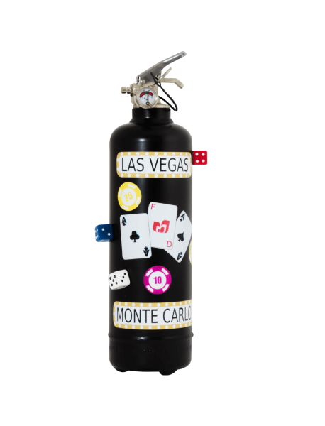 Extincteur maison Vegas noir avec aimants