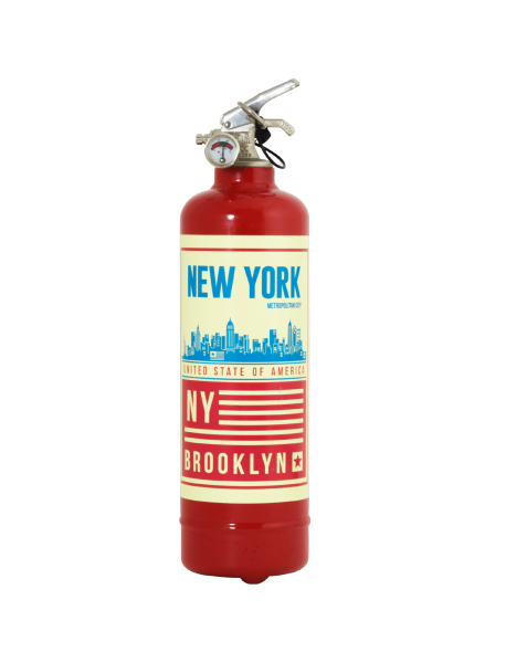 Extincteur design Brooklyn rouge