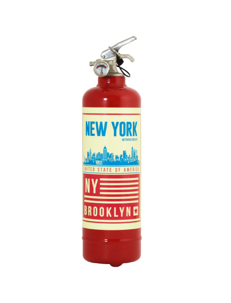Fire extinguisher design Brooklyn red