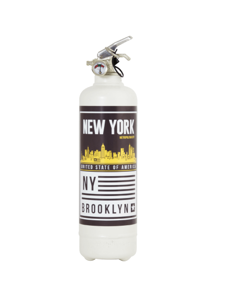 Estintore design Brooklyn bianco