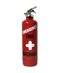 Fire extinguisher design emergency red