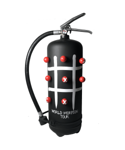 Fire extinguisher 6 kg dry chemical powder ABC design Morpions black