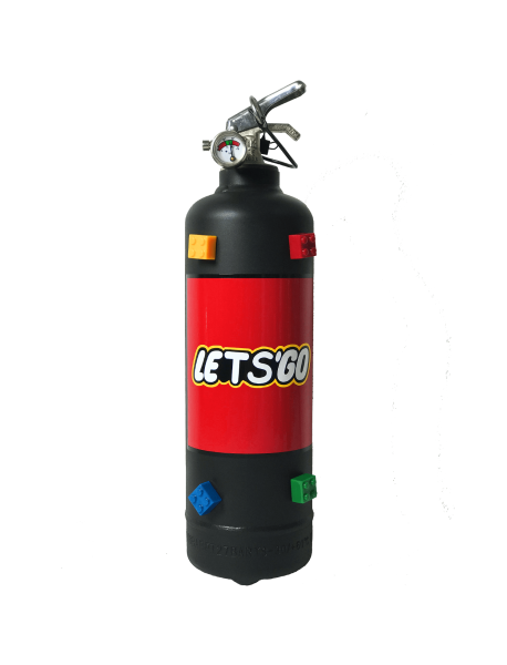 Fire extinguisher home Lets Go black