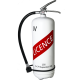 Fire extinguisher 6 kg dry chemical powder ABC design Licence IV white