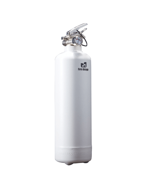 Fire extinguisher design white