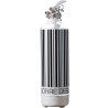 Estintore design code barre bianco nero