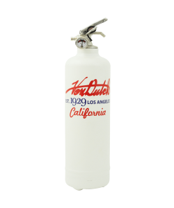 Fire extinguisher design Von Dutch 1929 Los Angeles white