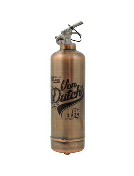 Fire extinguisher design Von Dutch Est 1929 Copper