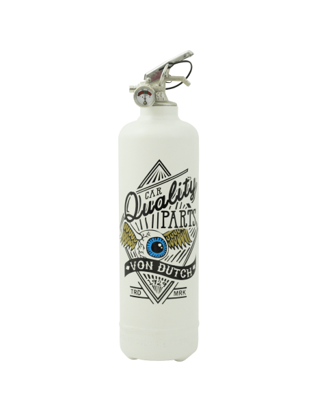 Estintore design Von Dutch Fly Eye bianco