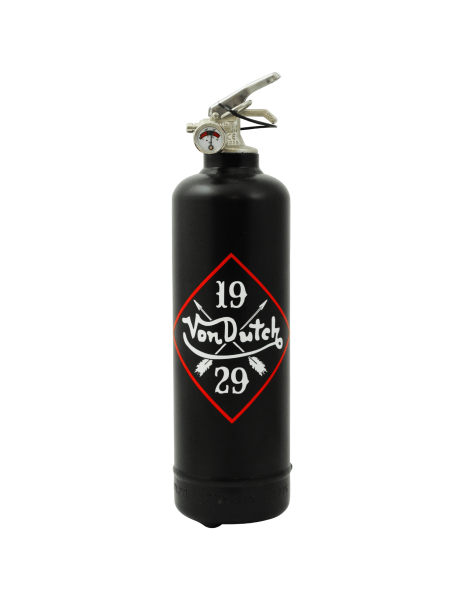 Extincteur design Von Dutch Logo 1929 noir