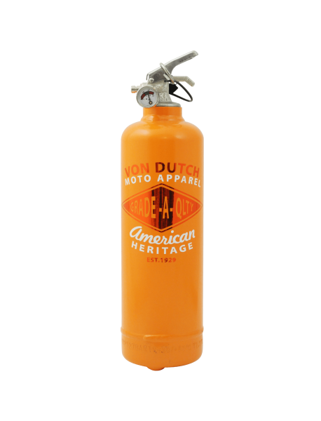 Fire extinguisher design Von Dutch Moto Apparel orange