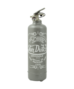 Fire extinguisher design Von Dutch Originator grey white