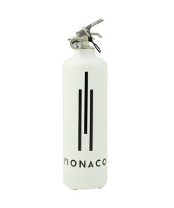 designer fire extinguisher Monaco white