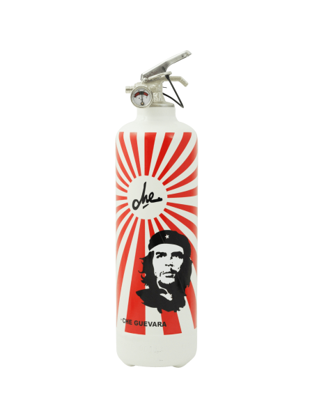 Extincteur design Che Guevara rayons blanc