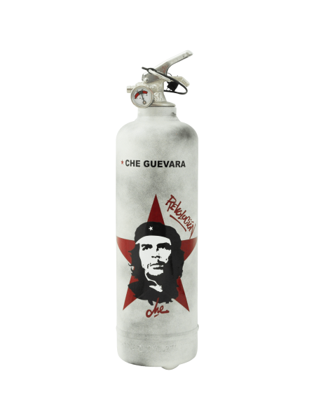 Designer fire extinguisher Che Guevara Revolution white