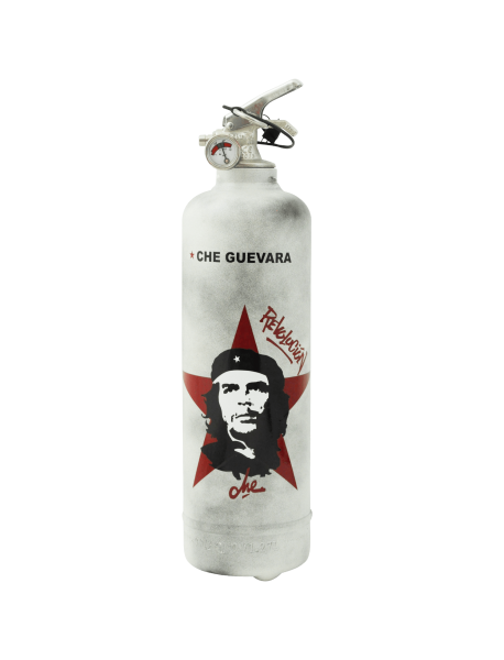 Extincteur design Che Guevara Revolution blanc