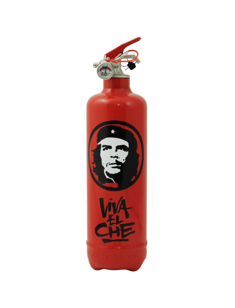 Designer fire extinguisher Che Guevara Viva red