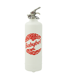 Extincteur cuisine Babybel Logo2 blanc rouge